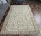 Tapis Floral Oushak Vintage Fait à la Main Beige, Turquie, 6x9 2