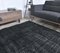 7x10 Vintage Oushak Handmade Wool Rug in Black, Image 6