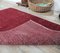 2x4 Vintage Turkish Oushak Hot Red Small Rug Doormat 6