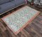 Tapis Oushak 4x6 Vintage Fait Main en Laine Orange, Turquie 3