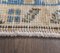 3x7 Vintage Middle East Oushak Handgeknüpfter Medaillon Teppich aus Wolle 6
