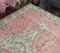 6x9 Medallion Turkish Oushak Oriental Carpet in Pink 7