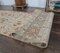 2x9 Vintage Turkish Oushak Handmade Floral Beige Wool Runner Rug 7