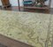 2x9 Vintage Turkish Oushak Green Handmade Wool Runner Rug 5