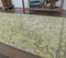 Alfombra de pasillo turquesa vintage de lana Oushak 2x9, Imagen 5