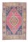 4x7 Vintage Turkish Oushak Handmade Wool Rug in Pink, Image 1