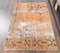 Tapis Oushak 4x6 Vintage Fait Main en Laine Orange, Turquie 2