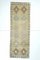 3x10 Vintage Turkish Oushak Handmade Beige Tan Runner Rug 1