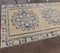 Paillasson 2x4 Vintage Oushak Oriental Jaune Fait Main, Turquie 4