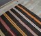 6x7 Vintage Turkish Oushak Handmade Black Wool Kilim Area Rug 7