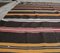 6x7 Vintage Turkish Oushak Handmade Black Wool Kilim Area Rug 4