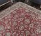 7x9 Vintage Turkish Oushak Handmade Wool Scarlet Rug 7