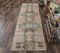 3x9 Vintage Turkish Oushak Handmade Wool Low Pile Rug 2