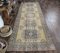 4x12 Antique Turkish Oushak Handmade Wool Runner Rug in Pastel 2