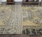 4x12 Vintage Turkish Oushak Handmade Wool Faded Runner Rug 7