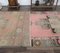 3x12 Antique Turkish Oushak Handmade Wool Runner Rug in Pastel 7