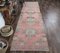 3x12 Antique Turkish Oushak Handmade Wool Runner Rug in Pastel 2