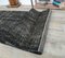 Tapis Oushak 3x9 Vintage en Laine Noire Fait Main Massif 7