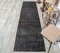 Tapis Oushak 3x10 Vintage en Laine Noire Fait Main Massif 2