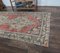 3x10 Vintage Turkish Oushak Handmade Wool Rug in Red & Gold 4