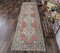 Tapis Oushak 3x10 Vintage Fait Main en Laine Rouge & Or 2