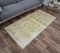 Tapis Oushak 3x6 Vintage Fait Main en Laine Florale, Turquie 3