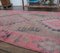 2x9 Vintage Turkish Oushak Hand-Knotted Pink Wool Runner 5