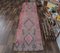 2x9 Vintage Turkish Oushak Hand-Knotted Pink Wool Runner 2