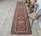 3x13 Vintage Turkish Oushak Hand-Knotted Red Wool Runner 2