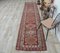 3x13 Vintage Turkish Oushak Hand-Knotted Red Wool Runner, Image 2