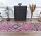 3x13 Vintage Turkish Oushak Purple Hand-Knotted Wool Runner 3