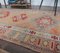 3x12 Vintage Turkish Oushak Hand-Knotted Runner in Red Wool 5