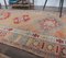 3x12 Vintage Turkish Oushak Hand-Knotted Runner in Red Wool, Image 5