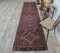 3x13 Vintage Turkish Oushak Dark Purple Hand-Knotted Runner, Image 2