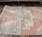 3x7 Vintage Middle East Oushak Handmade Red Wool Oriental Rug 7