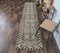 3x12 Vintage Turkish Oushak Hand-Knotted Runner in Beige Wool, Image 2
