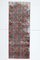 3x7 Vintage Turkish Oushak Handmade Wool Runner Rug in Red, Image 1