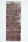 Tappeto Runner Oushak vintage in lana, 3x7 rosso, Turchia, Immagine 1