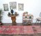 3x12 Vintage Turkish Oushak Red Runner in Hand-Knotted Wool, Image 3
