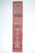 Tappeto Oushak 3x12 vintage rosso in lana con annodamento a mano, Turchia, Immagine 1