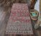 3x6 Vintage Turkish Oushak Handmade Fuschia Wool Rug 2