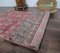 3x6 Vintage Turkish Oushak Handmade Fuschia Wool Rug 7