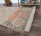 Tapis de Couloir Oushak Antique Fait à la Main Rouge en Laine, Turquie, 3x11 7