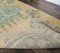 Tapis Oushak Vintage Fait à la Main en Laine Jaune 3x9 6