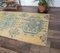 Tapis Oushak Vintage Fait à la Main en Laine Jaune 3x9 4