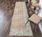 3x11 Vintage Turkish Oushak Handmade Wool Half Runner Rug 2