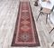 3x13 Vintage Turkish Oushak Hand-Knotted Red Wool Runner, Image 2