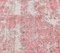 Handgeknüpfter handgewebter roter türkisfarbener 7x10 Ouschak Teppich aus roter Wolle mit floralem Wollbezug 9