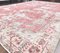 7x10 Antique Turkish Oushak Handmade Red Wool Floral Rug, Image 7