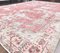 Tappeto Oushak floreale antico in lana rossa fatto a mano 7x10, Immagine 7